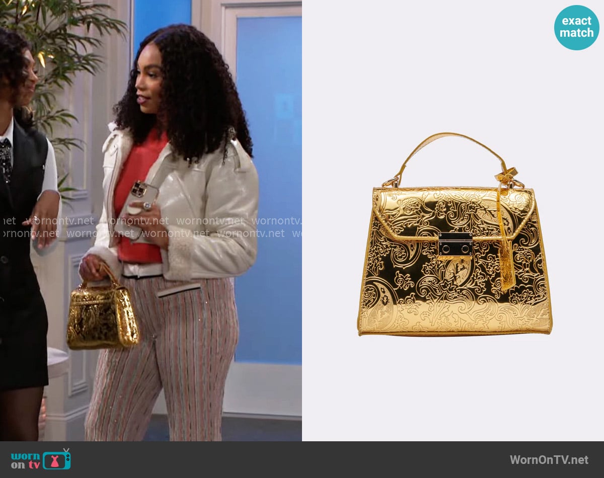Akira Chrome Life Purse worn by Chelsea Hamilton (RhonniRose Mantilla) on Beyond the Gates