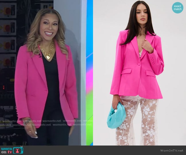 Kassandra Fleming Hayes’s pink blazer on Today