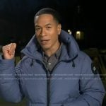 Alex Perez's blue down jacket on Good Morning America