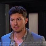 Alex’s grey geometric print shirt on Days of our Lives