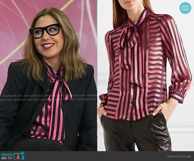 Alice + Olivia Willis Blouse worn by Rita Hazan on Today