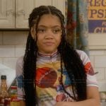 Aaliyah’s cycling jersey top on The Upshaws