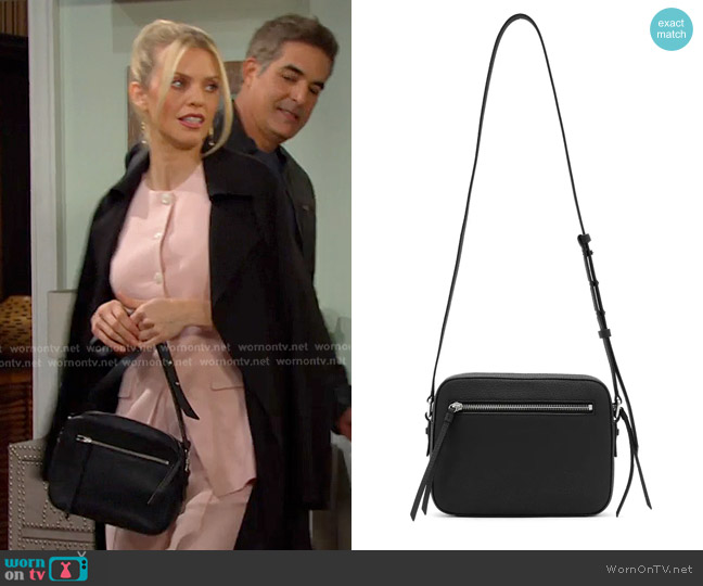All Saints Captain Square Crossbody Bag worn by Catherina Greene (AnnaLynne McCord) on Days of our Lives