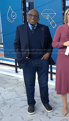 Al's black leather sneakers on Today