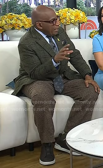 Al's black leather sneakers on Today