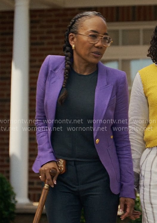 Amanda's purple blazer on Will Trent