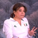 Ana’s white Adidas track jacket on The View