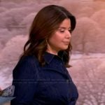 Ana’s denim tie waist jumpsuit on The View