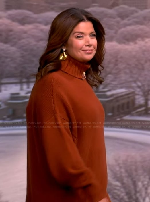 Ana’s brown turtleneck sweater on The View