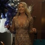 Angela’s snake skin print mini dress on Landman