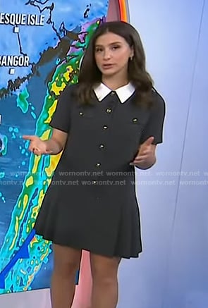 Angie Lassman’s grey pleatd mini dress on Today