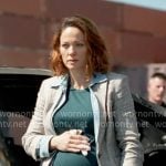 Angie's grey plaid blazer on Will Trent