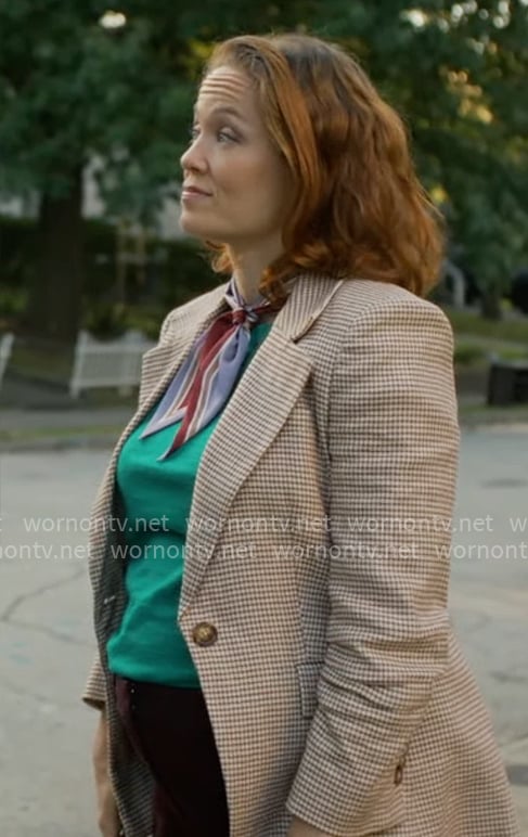 Angie's houndstooth blazer on Will Trent