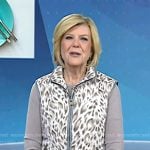 Anne’s animal print quilted vest on Today