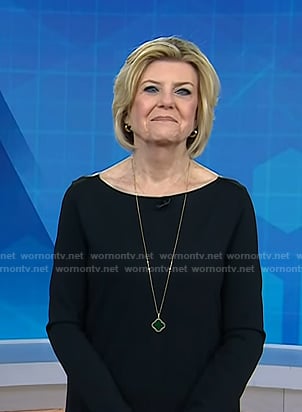 Anne’s green clover pendant necklace on Today