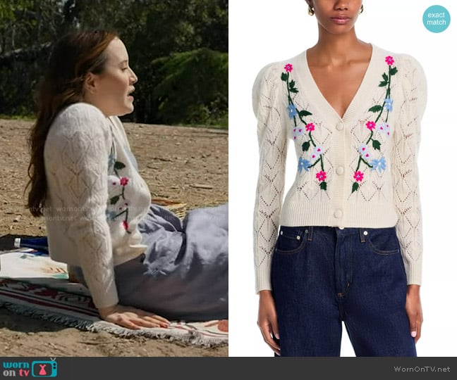 Cecilia’s floral embroidered cardigan on 9-1-1 Cecilia’s floral embroidered cardigan on 9-1-1