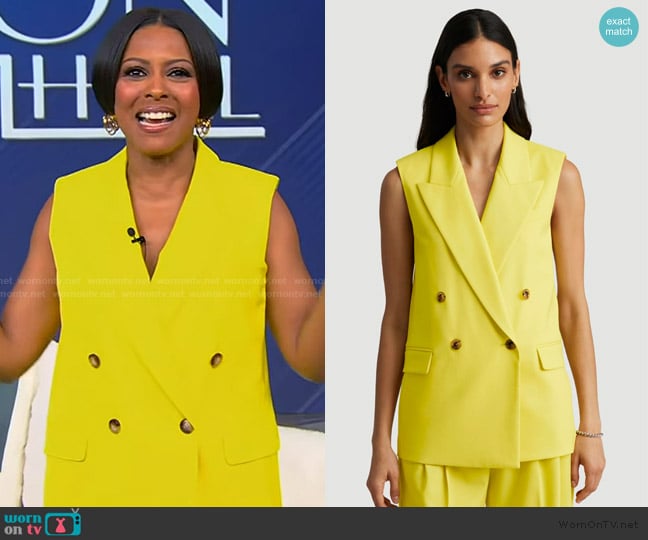 Argent Bowery Vest worn by Tamron Hall on Tamron Hall Show