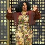 Wé Ani's floral jumpsuit on Tamron Hall Show