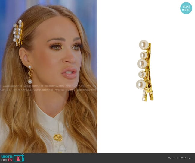 Ariel Taub Kimberly Pearl Hairclip worn by Carrie Underwood on American Idol