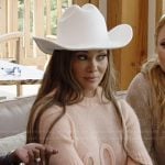 Ashley’s pink Chloe sweater on The Real Housewives of Potomac