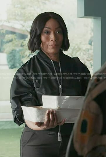 Athena's black bomber jacket on 9-1-1