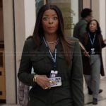 Ava’s belted jumpsuit on Abbott Elementary