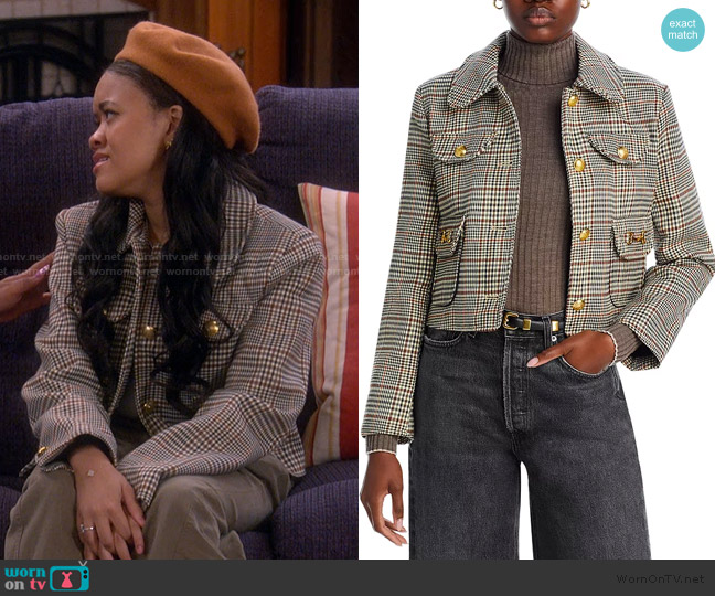 Aaliya’s plaid jacket on The Upshaws