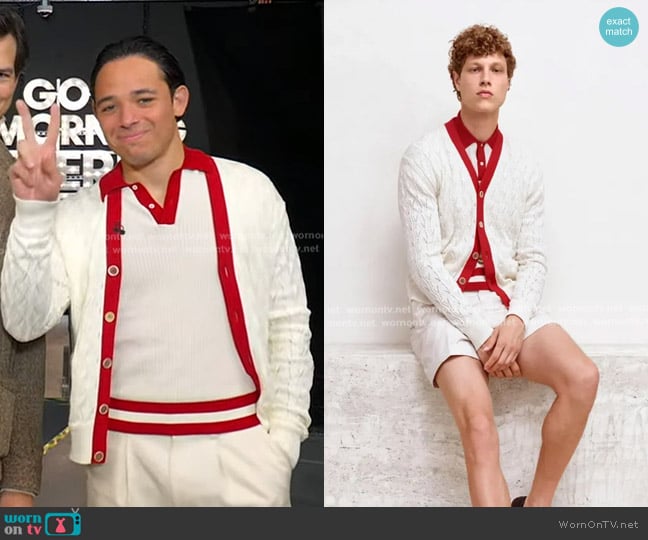 Bally Spring Summer 2026 Collection worn by Anthony Ramos on Good Morning America