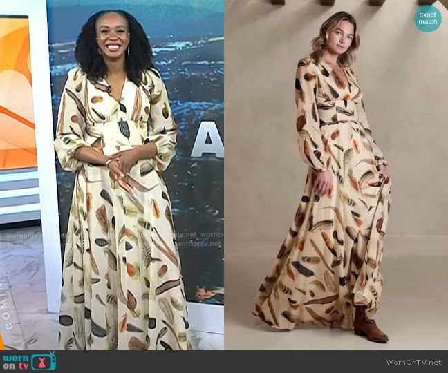 Banana Republic Marta Cotton-Silk Maxi Dress