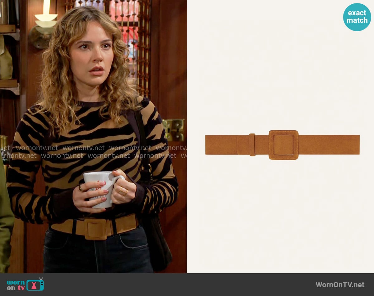 Tessa’s belt on The Young and the Restless Tessa’s belt on The Young and the Restless