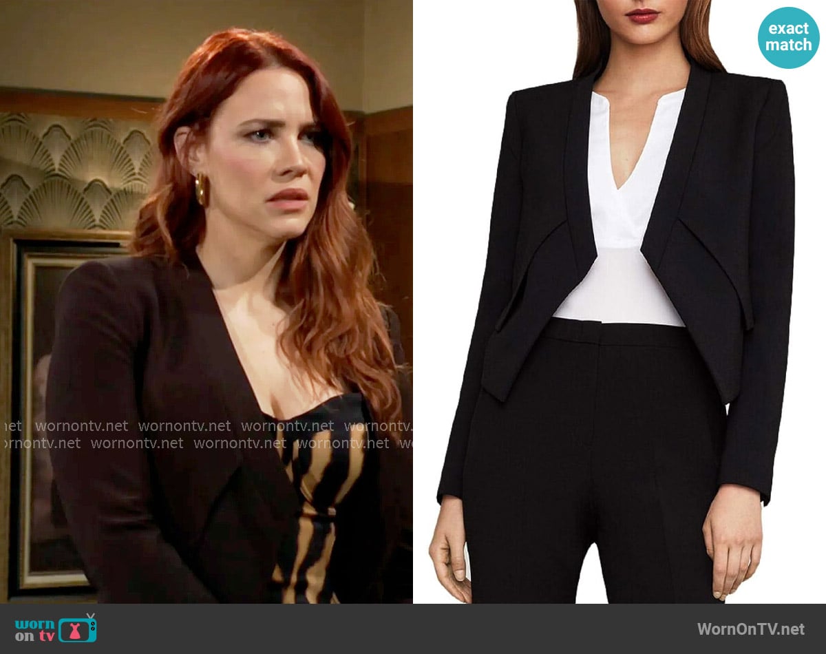 Bcbgmaxazria Lloyd Blazer worn by Sally Spectra (Courtney Hope) on The Young and the Restless