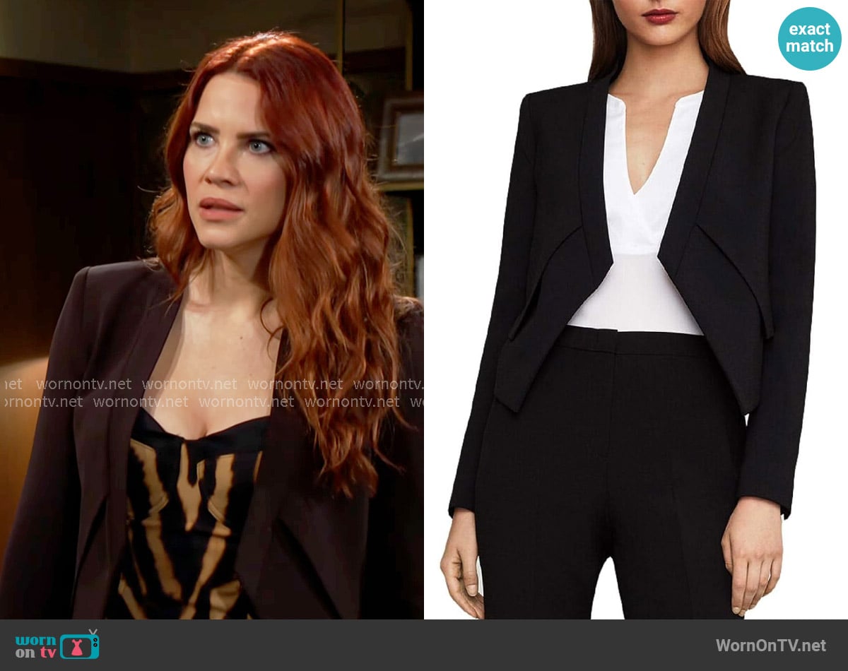 Bcbgmaxazria Lloyd Blazer worn by Sally Spectra (Courtney Hope) on The Young and the Restless