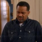 Bennie’s denim shirt on The Upshaws