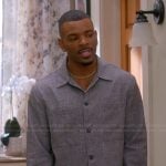 Bernard’s gray button down shirt on The Upshaws
