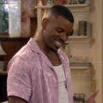 Bernard’s pink metallic shirt on The Upshaws