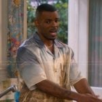 Bernard’s landscape print shirt on The Upshaws