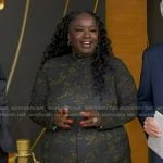 Kelley L. Carter’s black floral dress on Good Morning America