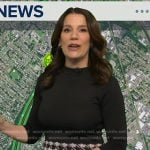 Heather’s black houndstooth dress on Good Morning America