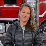 Ginger's black quilted jacket on Good Morning America