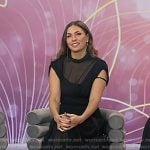 Melissa’sa black sheer maxi dress on Today