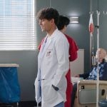 Lucas's black sneakers on Greys Anatomy