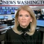 Martha’s black tie neck blouse on Good Morning America