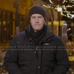 Trevor Ault’s black hooded down jacket on Good Morning America