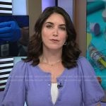 Liz’s blue puff sleeve cardigan on Today