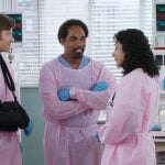 Ben’s blue sneakers on Greys Anatomy