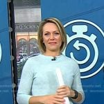 Dylan’s light blue sweater on Today