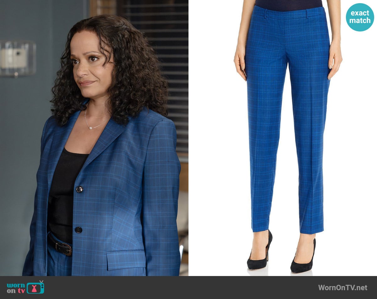 BOSS Tiluni Wool Suit Trousers worn by Selena (Judy Reyes) on High Potential
