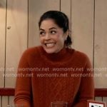 Britt’s cable-knit sweater on General Hospital