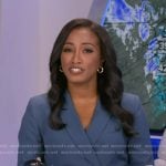 Brittany's blue belted blazer dress on Good Morning America