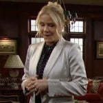 Brooke’s grey satin blazer on The Bold and the Beautiful